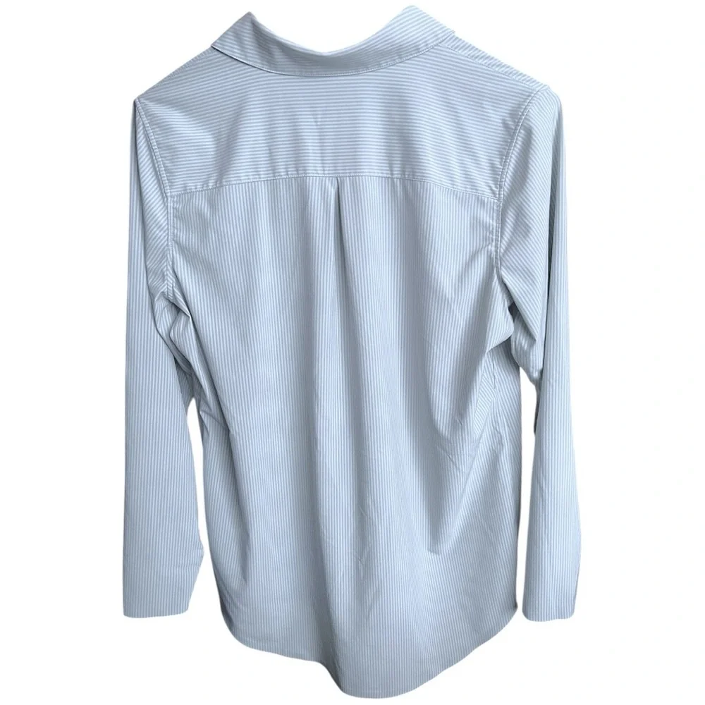 Athleta Urbanite Sleek Button Down Shirt Medium - Picture 3 of 7